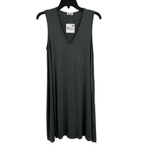 LAMade Green V Neck Dress Sleeveless Small New